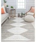 Rugs America Parel RA32406 White Area Rug 5 ft. x 7 ft. Rectangle
