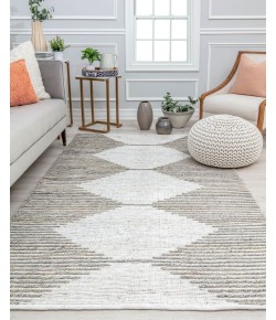 Rugs America Zaltana Gray Parel PE10A Geometric Modern White Area Rug, 5