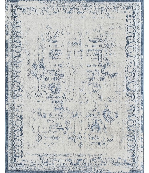 Rugs America Preston RA30120 White Area Rug 5 ft. 3 in. x 7 ft. Rectangle