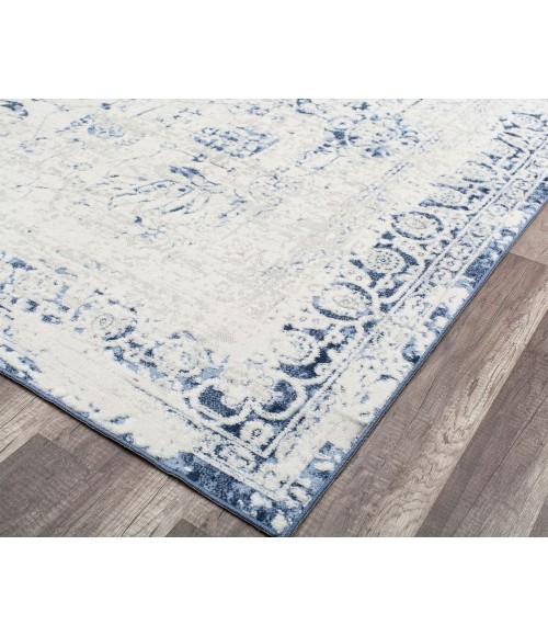 Rugs America Preston RA30120 White Area Rug 5 ft. 3 in. x 7 ft. Rectangle