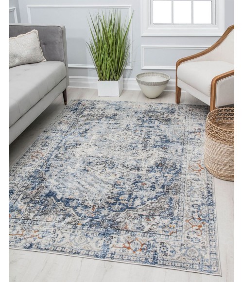 Rugs America Preston RA30129 Gray Rugs America Preston RA30129 Gray Area Rug 8 ft. x 10 ft. Rectangle
