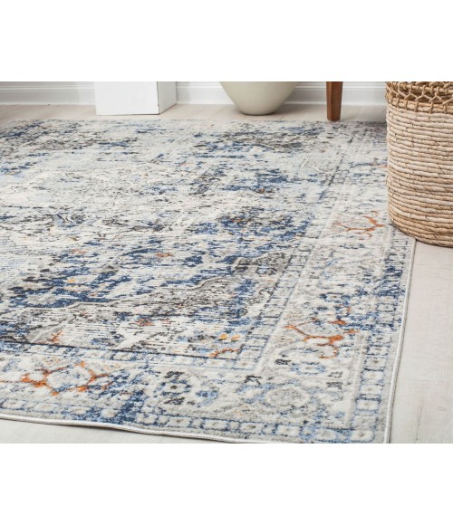 Rugs America Preston RA30129 Gray Rugs America Preston RA30129 Gray Area Rug 8 ft. x 10 ft. Rectangle