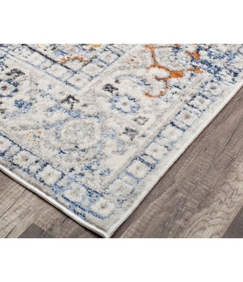Rugs America Preston RA30129 Gray Rugs America Preston RA30129 Gray Area Rug 8 ft. x 10 ft. Rectangle