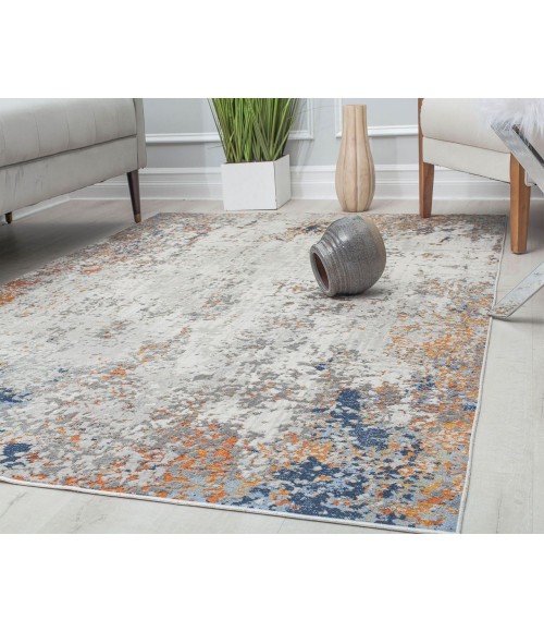 Rugs America Preston RA30135 Gray Rugs America Preston RA30135 Gray Area Rug 8 ft. x 10 ft. Runner