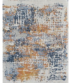 Rugs America Preston PS50A Sapphire Gold Splatter Transitional Vintage Blue Area Rug, 2 ft. 6 in. X 4 ft.