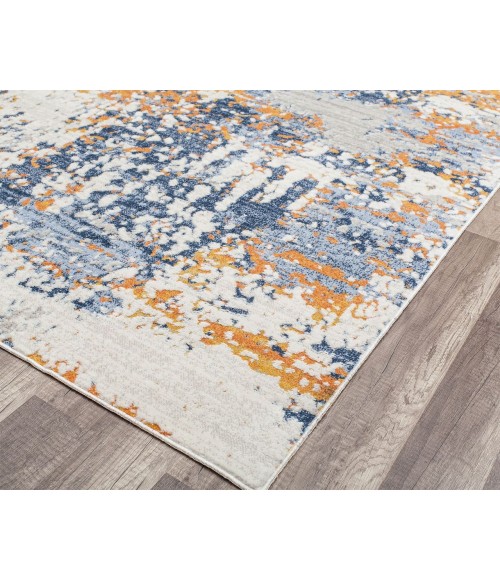 Rugs America Preston RA30174 Blue Area Rug 2 ft. 6 in. x 4 ft. Rectangle