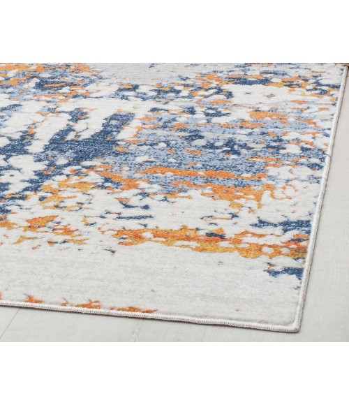 Rugs America Preston RA30174 Blue Area Rug 2 ft. 6 in. x 4 ft. Rectangle
