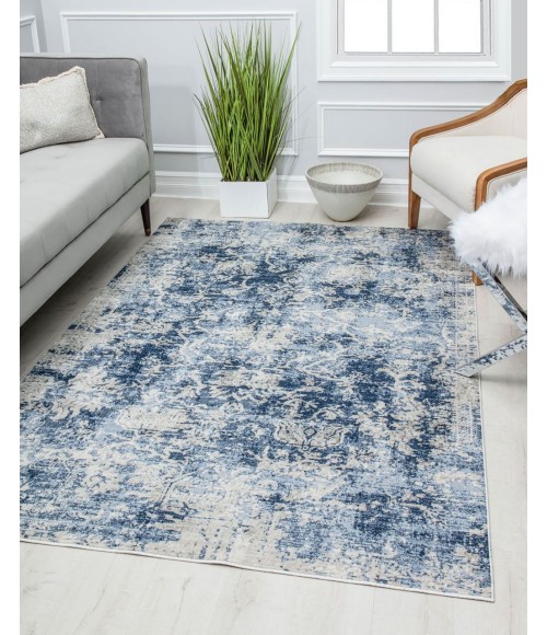Rugs America Preston RA30185 Blue Rugs America Preston RA30185 Blue Area Rug 8 ft. x 10 ft. Rectangle