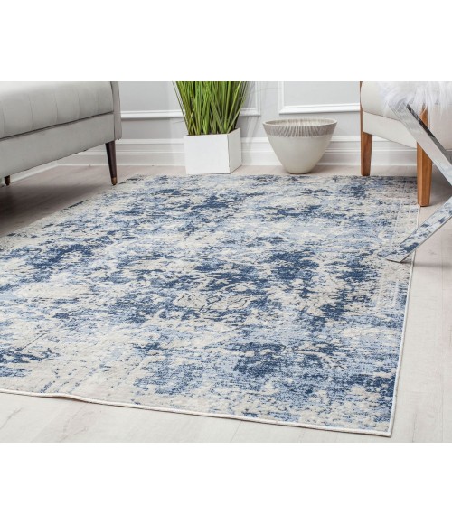Rugs America Preston RA30185 Blue Rugs America Preston RA30185 Blue Area Rug 8 ft. x 10 ft. Rectangle