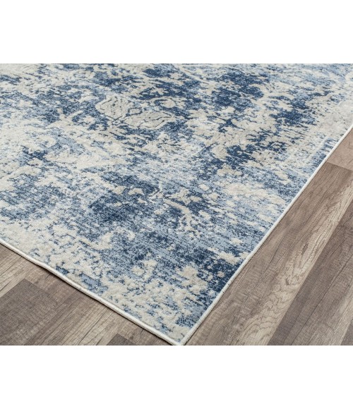 Rugs America Preston RA30185 Blue Rugs America Preston RA30185 Blue Area Rug 8 ft. x 10 ft. Rectangle