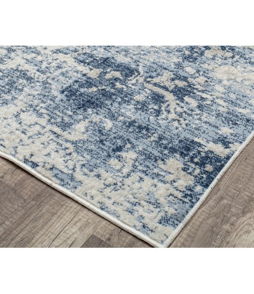Rugs America Preston RA30185 Blue Rugs America Preston RA30185 Blue Area Rug 8 ft. x 10 ft. Rectangle