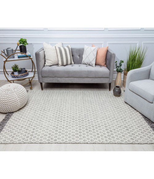 Rugs America Ryse RA31996 Gray Area Rug 5 ft. x 7 ft. Rectangle