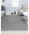 Rugs America Romen RA32032 Black Area Rug 5 ft. x 7 ft. Rectangle