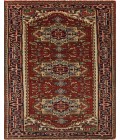 Rugs America Ovalle RA27522 Burgundy Area Rug 2 ft. 6 in. x 6 ft. Rectangle