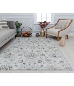 Rugs America Silas RA31011 White Area Rug 5 ft. x 7 ft. Rectangle