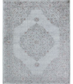 Rugs America Silas SM30B Silver Bells Abstract Vintage White Area Rug, 2 ft. 6 in. X 4 ft.