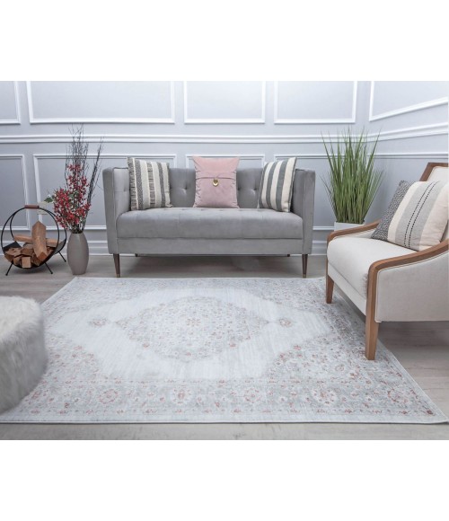 Rugs America Silas RA31029 White Area Rug 2 ft. 6 in. x 4 ft. Rectangle