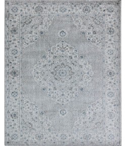 Rugs America Silas SM30D Silver Mist Abstract Vintage Gray Area Rug, 5 ft. 3 in. X 7 ft. 0 in.