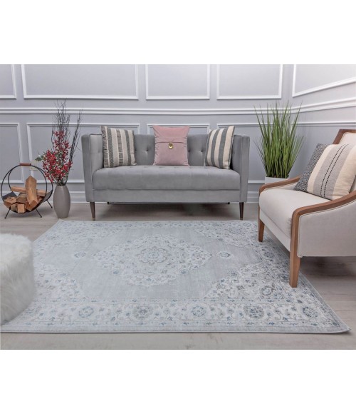 Rugs America Silas RA31039 Gray Area Rug 5 ft. x 7 ft. Rectangle