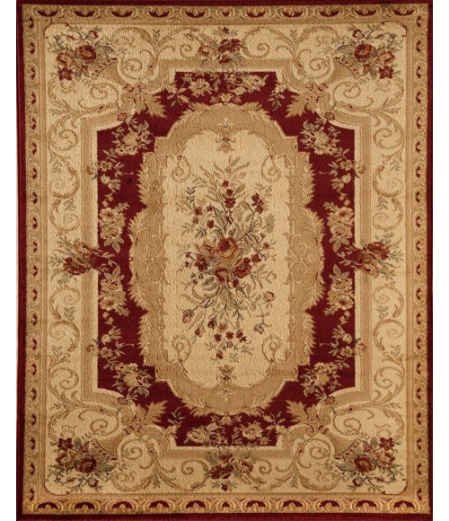 Rugs America Faith RA23769 Red Rugs America Faith RA23769 Red Area Rug 5 ft. 3 in. x 7 ft. 10 in. Rectangle
