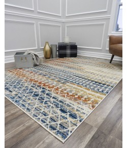 Taylor Amelie TA20A Tribal Harvest abstract vintage ivory Area Rug, 5 ft. X 7 ft.