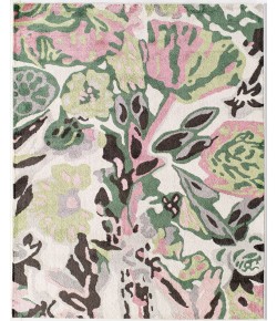 Rugs America Hanna VA15B May Flowers Floral Transitional White Area Rug, 2 ft. X 4 ft.