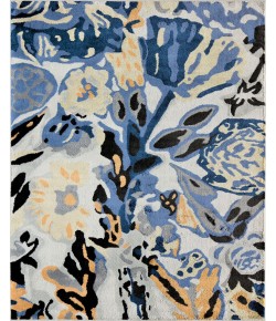 Rugs America Hanna VA15C Spring Delight Floral Transitional Blue Area Rug, 8 ft. X 10 ft.