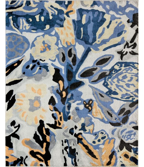 Rugs America Hanna RA28475 Blue Area Rug 8 ft. x 10 ft. Rectangle