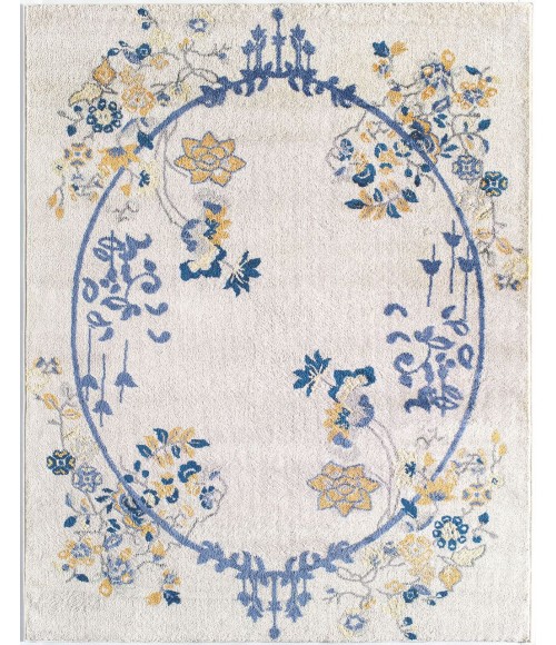 Rugs America Hanna RA28483 White Rugs America Hanna RA28483 White Area Rug 5 ft. x 7 ft. Rectangle