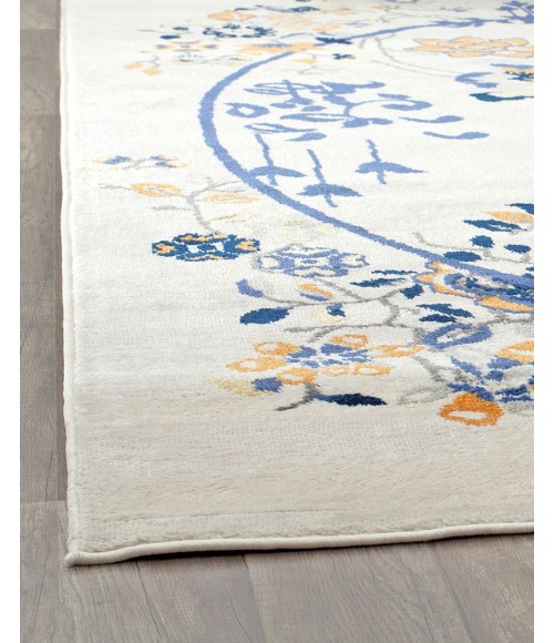 Rugs America Hanna RA28483 White Rugs America Hanna RA28483 White Area Rug 5 ft. x 7 ft. Rectangle
