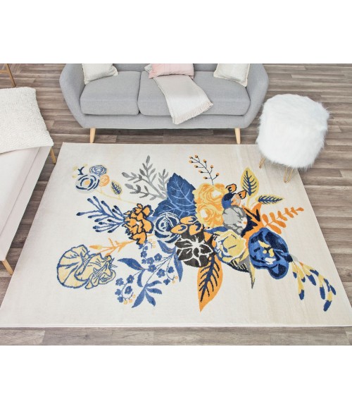 Rugs America Hanna RA30515 Beige Area Rug 9 ft. x 12 ft. Rectangle