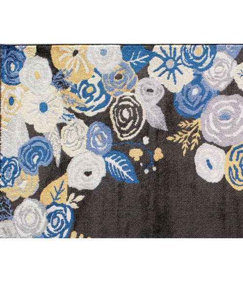 Rugs America Hanna RA28505 Black Area Rug 8 ft. x 10 ft. Rectangle