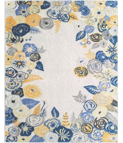 Rugs America Hanna VA35D Royal Blossom Golden Ivory Floral Transitional Beige Area Rug, 8 ft. X 10 ft.