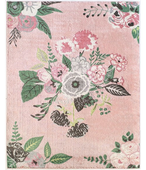 Rugs America Hanna RA28525 Pink Area Rug 5 ft. x 7 ft. Rectangle