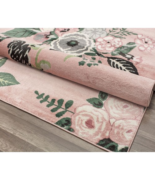 Rugs America Hanna RA28525 Pink Area Rug 5 ft. x 7 ft. Rectangle
