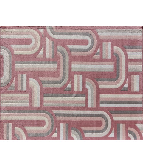 Elizabeth Sutton Vela RA32165 Burgundy Area Rug 2 ft. x 4 ft. Rectangle