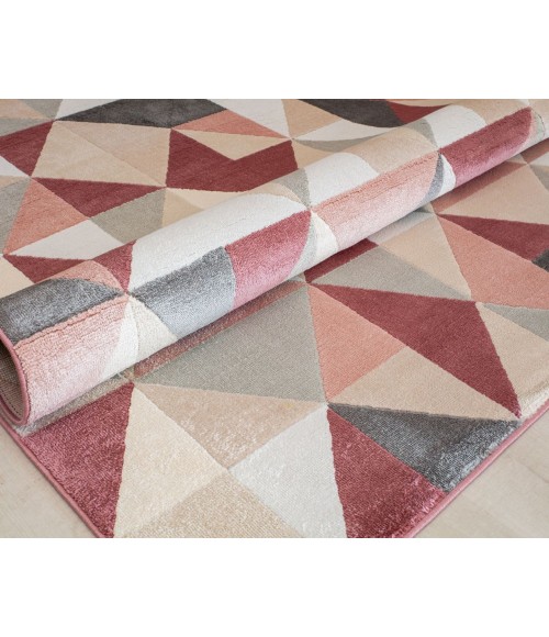 Elizabeth Sutton Vela RA32190 Burgundy Area Rug 5 ft. x 7 ft. Rectangle