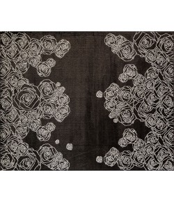 Elizabeth Sutton Vela RA32195 Black Area Rug 2 ft. x 4 ft. Rectangle