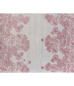 Elizabeth Sutton Vela VE30C Spring Beauty Floral Transitional White Area Rug, 8 ft. 0 in. X 10 ft. 0 in.