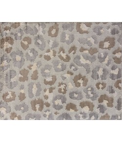 Elizabeth Sutton Vela VE45B Ferocious Animal/Abstact Bohemian Gray Area Rug, 8 ft. 0 in. X 10 ft. 0 in.