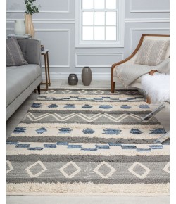 Rugs America Yasmin RA32000 Gray Area Rug 5 ft. x 7 ft. Rectangle