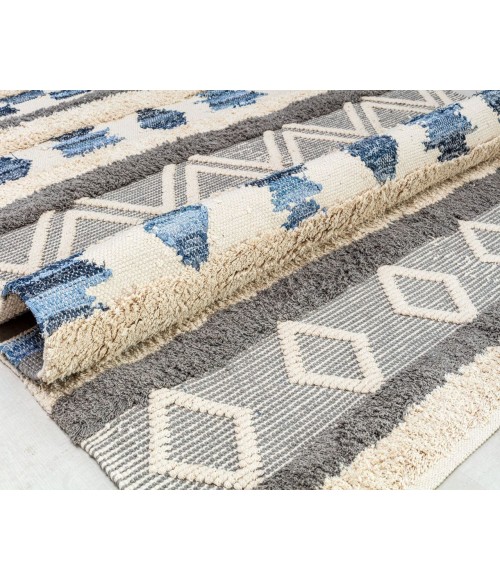 Rugs America Yasmin RA32001 Gray Area Rug 8 ft. x 10 ft. Rectangle