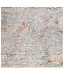 Safavieh Adrianna ADN200 Blue / Rust 6'-7" X 6'-7" Square Area Rug