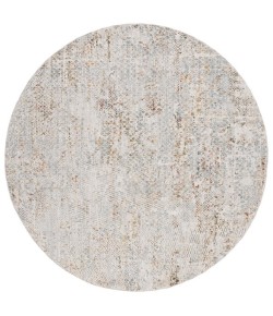 Safavieh Adrianna ADN206 Blue / Gold 6'-7" X 6'-7" Round Area Rug