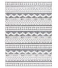 Safavieh Alamo ALM716 Charcoal / Ivory 5'-3" X 7'-6" Rectangle Area Rug