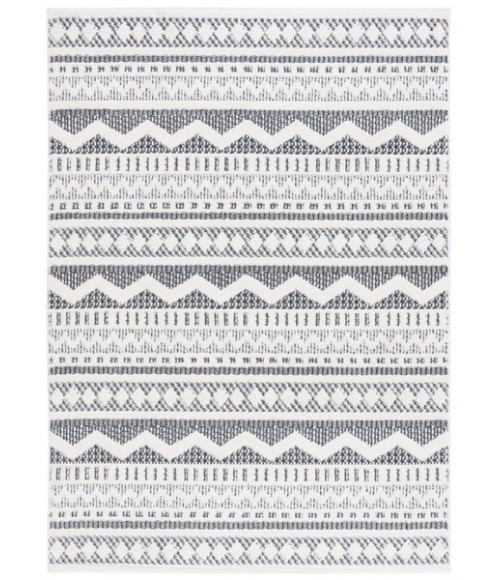 Safavieh Alamo ALM716 Charcoal / Ivory 5'-3" X 7'-6" Rectangle Area Rug