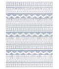 Safavieh Alamo Area Rug ALM716M-5 Safavieh Alamo ALM716 Blue / Ivory 5'-3" X 7'-6" Rectangle Area Rug