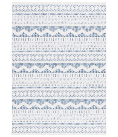 Safavieh Alamo Area Rug ALM716M-5 Safavieh Alamo ALM716 Blue / Ivory 5'-3" X 7'-6" Rectangle Area Rug