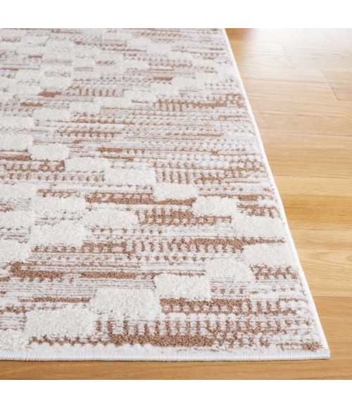 Safavieh Alamo ALM717 Taupe / Ivory 2'-2" X 8' Runner Area Rug