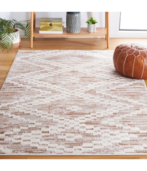 Safavieh Alamo Area Rug ALM717T-7SQ Safavieh Alamo ALM717 Taupe / Ivory 6'-7" X 6'-7" Square Area Rug